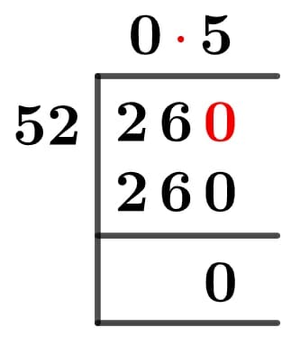 26/52 Long Division Method