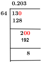 13/64 Long Division Method 13/64 Long Division Method