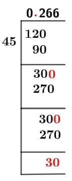 12/45 Long Division Method