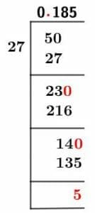 5/27 Long Division Method 5/27 Long Division Method