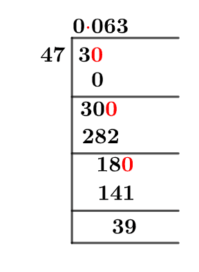 3/47 Long Division Method 3/47 Long Division Method