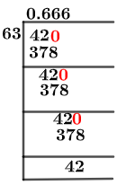 42/63 Long Division Method