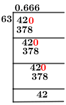 42/63 Long Division Method 42/63 Long Division Method