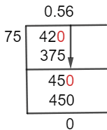 42/75 Long Division Method 42/75 Long Division Method