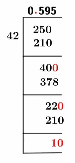 25/42 Long Division Method