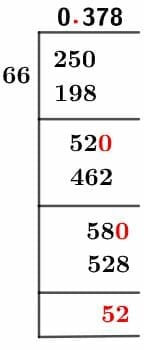 25/66 Long Division Method