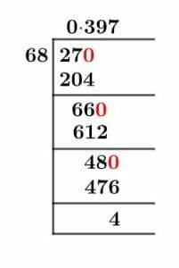 27/68 Long Division Method 27/68 Long Division Method