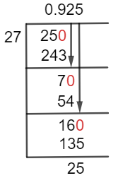 25/27 Long Division Method