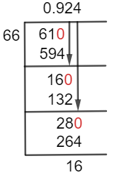 61/66 Long Division Method