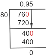 76/80 Long Division Method 76/80 Long Division Method