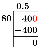 40/80 Long Division Method