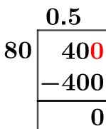 40/80 Long Division Method