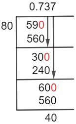59/80 Long Division Method