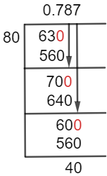 63/80 Long Division Method