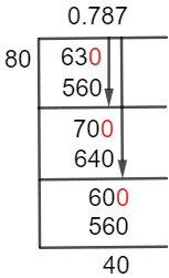 63/80 Long Division Method 63/80 Long Division Method
