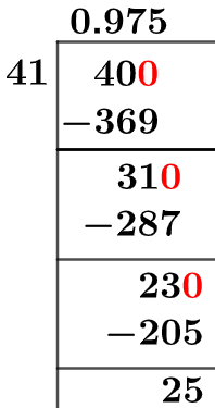 40/41 Long Division Method 40/41 Long Division Method