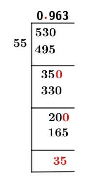 53/55 Long Division Method