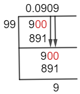 9/99 Long Division Method