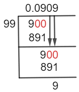 9/99 Long Division Method 9/99 Long Division Method