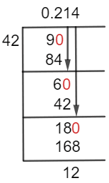 9/42 Long Division Method 9/42 Long Division Method