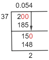 2/37 Long Division Method 2/37 Long Division Method