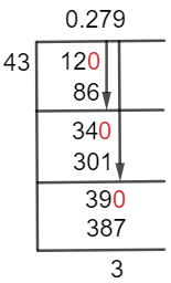 12/43 Long Division Method