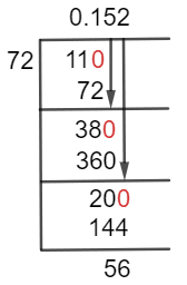 11/72 Long Division Method 11/72 Long Division Method