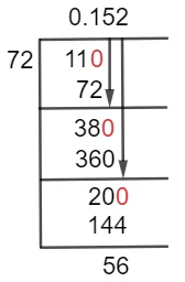 11/72 Long Division Method