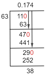 11/63 Long Division Method