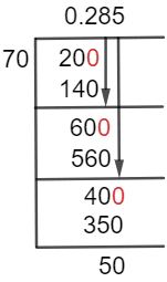 20/70 Long Division Method 20/70 Long Division Method