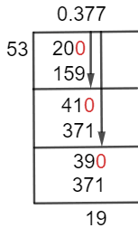 20/53 Long Division Method 20/53 Long Division Method
