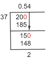 20/37 Long Division Method