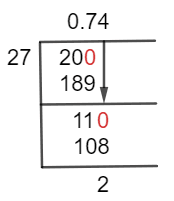 20/27 Long Division Method 20/27 Long Division Method