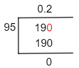 19/95 Long Division Method 19/95 Long Division Method