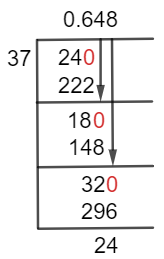24/37 Long Division Method
