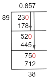 23/89 Long Division Method 23/89 Long Division Method