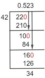 22/42 Long Division Method