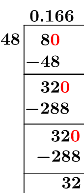 8/48 Long Division Method 8/48 Long Division Method