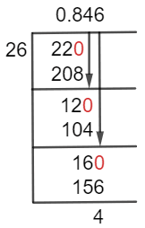 22/26 Long Division Method 22/26 Long Division Method