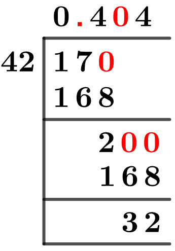 17/42 Long Division Method 17/42 Long Division Method