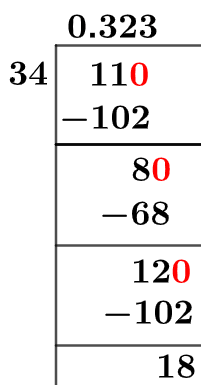 11/34 Long Division Method 11/34 Long Division Method