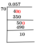 4/70 Long Division Method