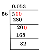 3/56 Long Division Method