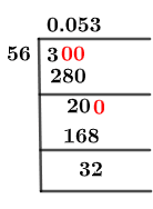 3/56 Long Division Method 3/56 Long Division Method