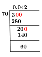 3/70 Long Division Method 3/70 Long Division Method