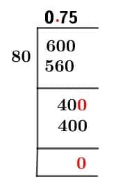 60/80 Long Division Method