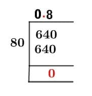 64/80 Long Division Method 64/80 Long Division Method