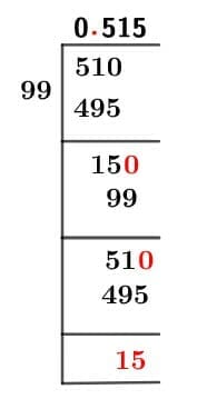 51/99 Long Division Method