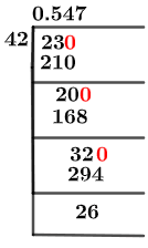 23/42 Long Division Method 23/42 Long Division Method