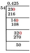 23/54 Long Division Method 23/54 Long Division Method